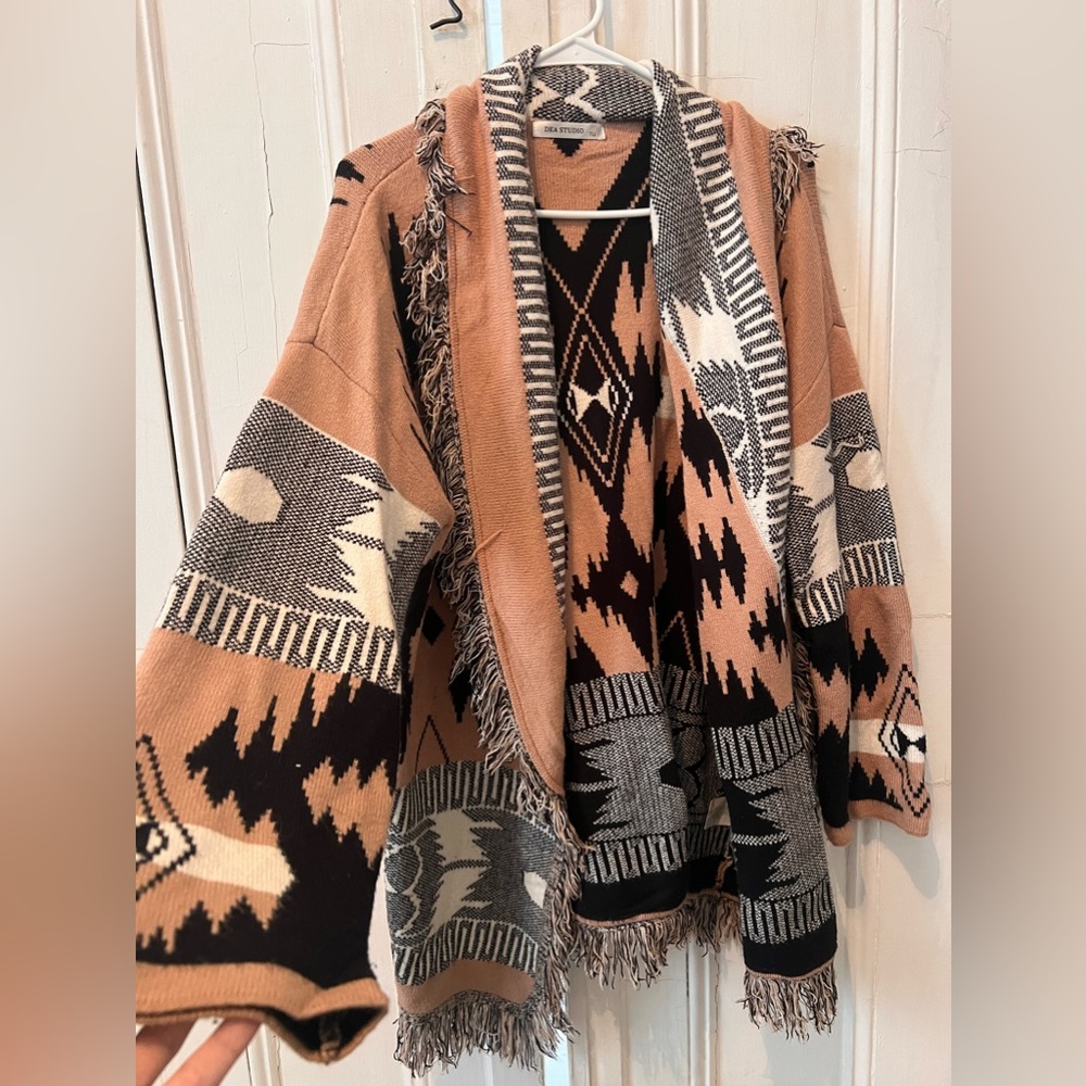 Alanui-style cardigan